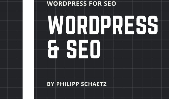 book cover with the words "Wordpress & SEO; A simple Guide on Setting up WordPress for SEO"